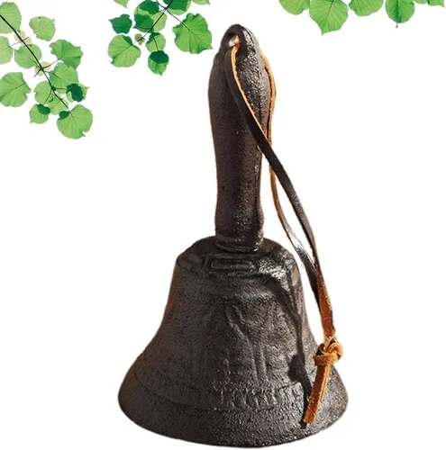 Miniatura 4 de Campana de recepción campana de mano antigua ornamento de color oxidado