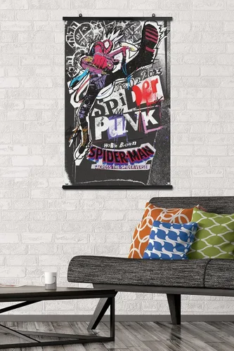 Miniatura 2 de Marvel Spider-Man: Across The Spider-Verse - Póster de pared de una hoja de Spider-Punk, 34 pulgadas de largo x 22.4 pulgadas de ancho, paquete