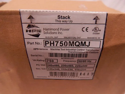 Miniatura 8 de Hammond Power Solutions, PH750MQMJ, TRANSFORMADOR DE CONTROL