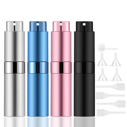 Miniatura 7 de Lil Ray 8 ml/14 piezas Atomizador de Perfume Portátil Mini, Botella de Spray Pequeña Recargable Vacía para Viaje, Vaporizador de Colonia de Bolsillo