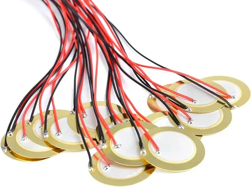 Miniatura 3 de TIMESETL 15pcs Piezo Pickup 1.063 in Piezo Amplificadores Discos con 13" Cables para Guitarra Acústica Tambor