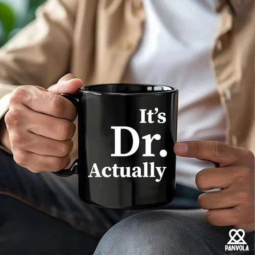Miniatura 6 de Taza de cerámica con texto en inglés "It's Dr Actually Doctorate", regalo de graduación para estudiantes de doctorado, doctorado, nuevo médico, taza