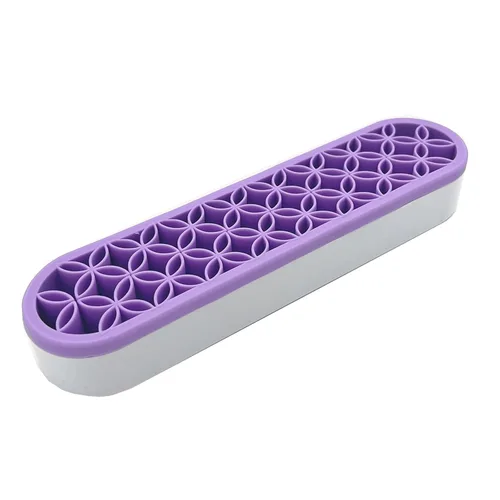 Miniatura 17 de TANG SONG 1 PC Organizador de brochas de maquillaje de silicona, caja de almacenamiento de cosméticos para escritorio (Negro)