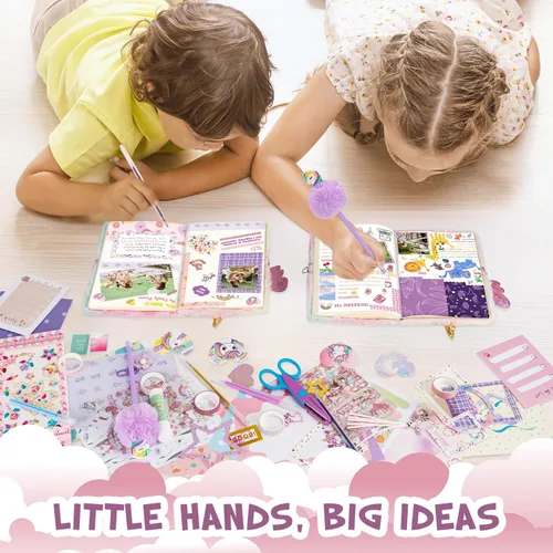 Miniatura 6 de QIYVLOS Kit de diario de bricolaje con diario, diario de temática mágica, suministros estacionarios, juguetes para edades de 8 a 13 años, regalos
