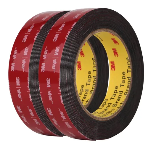 Miniatura 9 de Cinta de montaje de doble cara 3M 5925 VHB Negra de espuma adhesiva fuerte de alta unión resistente al agua adhesivo fuerte Grosor 0.64 mm
