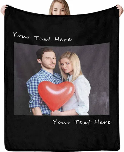 Miniatura 8 de D-Story Manta personalizada con foto, entrega al día siguiente, hecha en EUA, Manta de collage personalizada, haz una manta personalizada