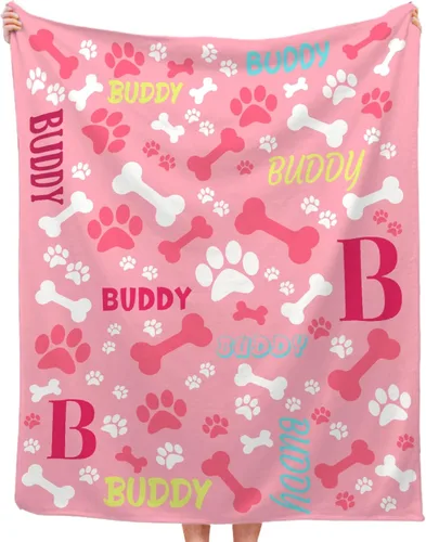 Miniatura 14 de Manta personalizada de arcoíris para bebé, manta acogedora de franela ligera con nombre para bebés, niños, adultos, niñas, niños, sofá cama, 30 x 40