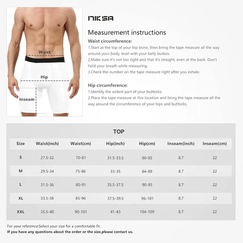 Miniatura 7 de Niksa Pantalones cortos de compresión para hombre, paquete de 3 unidades, ropa interior de compresión para hombre, pantalones cortos deportivos