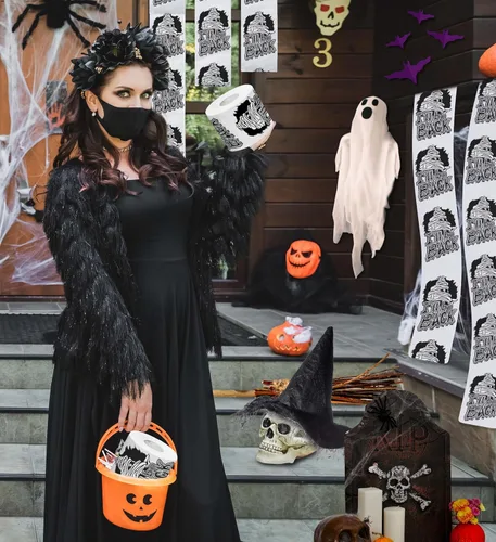 Miniatura 6 de Printed TP Halloween I'll Be Back - Papel higiénico impreso para regalo de broma, rollo de papel higiénico aterrador para sorpresa, broma, divertido