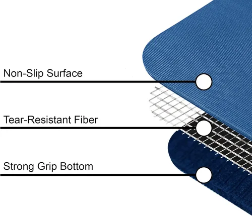 Miniatura 6 de Vista Wide 6mm Yoga Mat by Mount Adams - The New Standard in Professional Yoga Mats - Dense, Slip Resistant Exercise Mat - Wholesale Studio