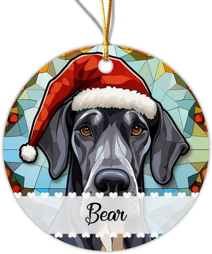 Miniatura 13 de Chow Chow - Adorno decorativo para árbol de Navidad 2026, adorno personalizado para sombrero de Navidad, regalo de adornos de Navidad para perros