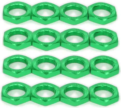 Miniatura 2 de Rosca de tuerca de rueda de aluminio de 0.669 in de 0.039 pulgadas para 1/7 1/8 modelo RC ARRMA 6s HSP Redcat Himoto Monster Trucks Off Road Buggy