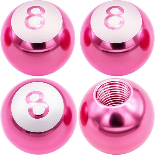 Miniatura 38 de 4 piezas tapas de vástago de válvula de neumático estilo bola 8, cubiertas universales de vástago de válvula de neumático con núcleo de cobre a