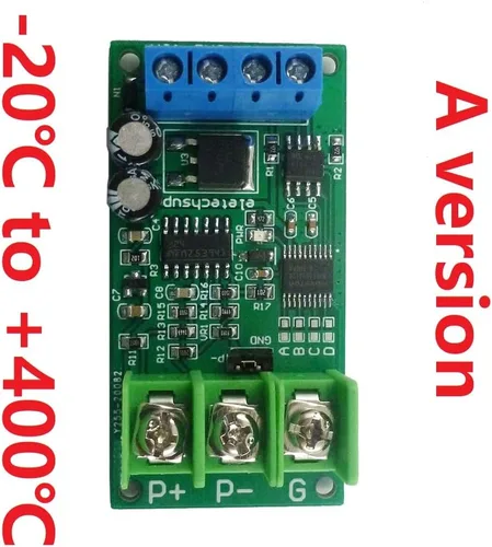 Miniatura 2 de PT100 Thermocouple RTD Sensor Tester with High-Quality Temperature Measurement IC -20-400 Celsius RS485 Modbus Rtu (1 PCS (A version 20-400C))