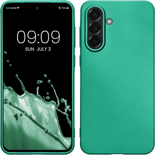 Miniatura 69 de kwmobile Funda compatible con Samsung Galaxy A23 4G / 5G - Funda de silicona TPU metálica suave y delgada - Rojo oscuro metálico