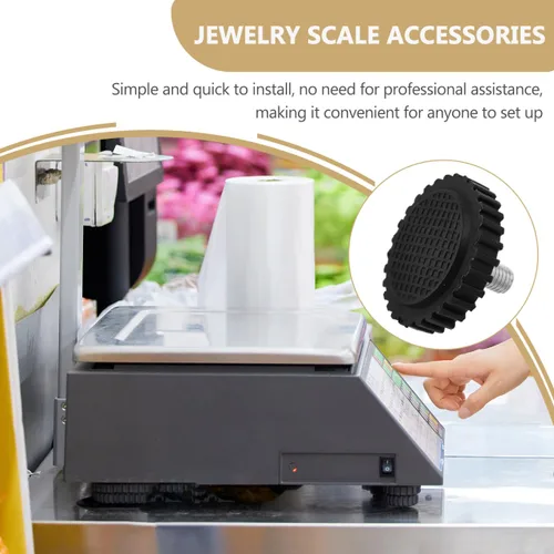 Miniatura 3 de BESTOYARD 4 piezas de repuesto de patas universales de goma y hierro antideslizantes para cocina digital, electrónica, joyería, básculas de alimentos