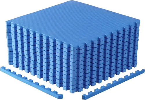 Miniatura 22 de CAP Puzzle Exercise Mats 1” Thick EVA Interlocking Foam Tiles for Home Gym Flooring Multiple Options Diamond - Negro