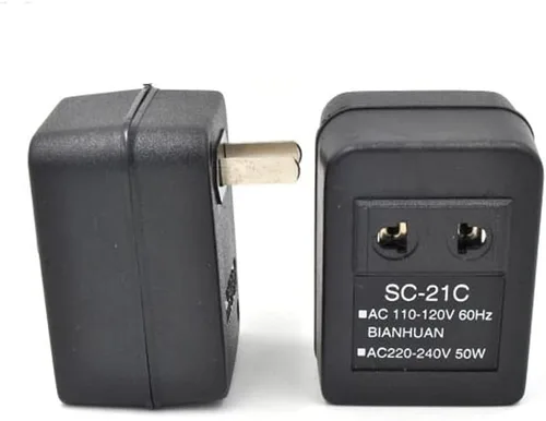 Miniatura 3 de Acxico 1 unids 110 V a 220 V convertidor de corriente adaptador transformador de voltaje adaptador 50 W PC material SC-21C