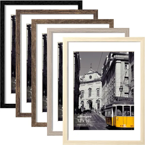 Miniatura 88 de eletecpro - Juego de 10 marcos de fotos de 5 x 7 pulgadas, collage de marcos de fotos para decoración de pared, muestra fotos de 4 x 6