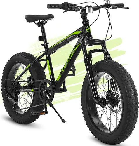 Miniatura 14 de Bicicleta de montaña para niños de 20 pulgadas, bicicleta de montaña para niños y niñas de 8 a 12 años, 7 velocidades para adolescentes, bicicletas