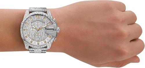 Miniatura 4 de Diesel, Mega Chief - Reloj de cuarzo con cronógrafo de acero inoxidable para hombre