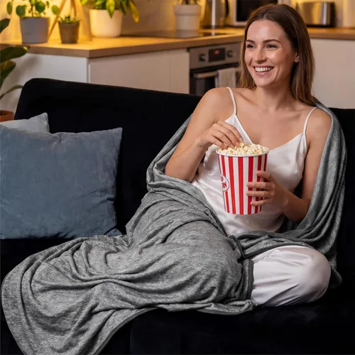 Miniatura 8 de Bedsure - Manta refrescante para personas que tienen calor al dormir, para habitación de niñas y niños, cobija fresca, ropa de cama ligera