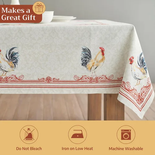 Miniatura 5 de Maison d' Hermine - Mantel de 100% algodón, Campagne, 54 x 54 pulgadas 034 - Campagne