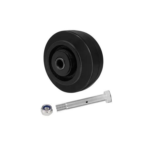 Miniatura 13 de Ruedas de 6 pulgadas para carrito, ruedas resistentes para ruedas industriales, ruedas de goma sobre hierro fundido, juego de 4 ruedas para carrito