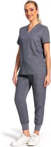 Conjunto de ropa quirúrgica para mujer, uniforme de enfermera, pantalones deportivos clásicos con cuello en V y pantalones quirúrgicos, conjunto de