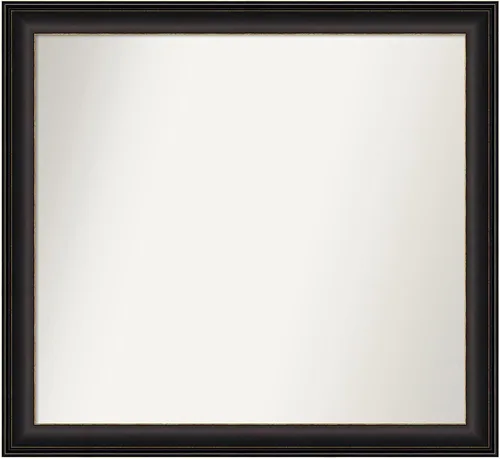 Miniatura 160 de Amanti Art Espejo de baño de bronce para sobre el fregadero, 24 x 24 pulgadas, espejo cuadrado de bronce Lara para tocador, marco de madera