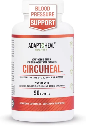 ADAPTOHEAL Circuheal - Mezcla adaptogénica con 7 extractos botánicos de alto concentrado incluyendo astrágalo, ginkgo biloba y reishi - Fórmula