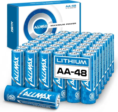 Miniatura 7 de Baterías de litio AA de Allmax Máxima Potencia (12 unidades) – De mayor duración, a prueba de derrames, vida útil de 20 años, rendimiento máximo