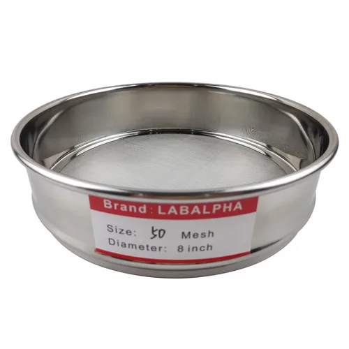 Miniatura 11 de LABALPHA Laboratorio tamices Pan con tapa, 8" de diámetro, acero inoxidable 304