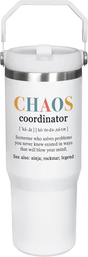 Miniatura 9 de AXIARA Regalos inspiradores para mujeres, vaso aislado de 40 onzas con popote y asa, regalos de aliento de agradecimiento para mujeres, amigas