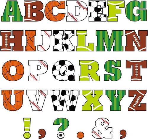 Miniatura 10 de Juego de 150 letras grandes de 6 pulgadas para tablón de anuncios, letras recortadas del alfabeto de aula negras para exhibición en tablón