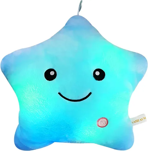 Lindos rellenos de almohada brillantes de animales de peluche de estrellas para niños, regalo del día del niño, hijo, hija, niñas, niños, almohadas