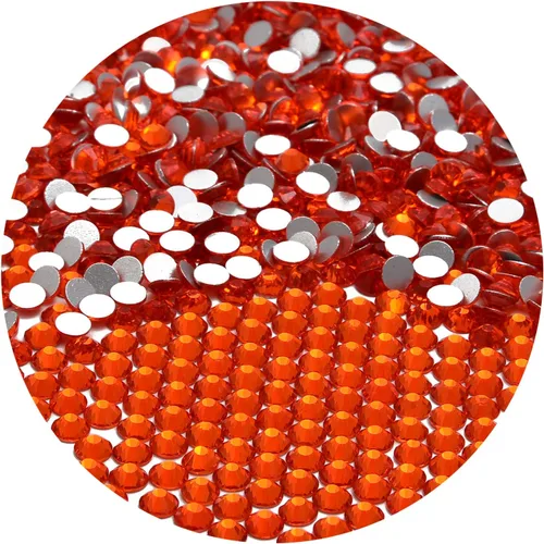 Miniatura 62 de NCB 288 diamantes de imitación de cristal redondos para arte de uñas, con parte trasera plana, para hacer accesorios de bricolaje, zapatos, ropa