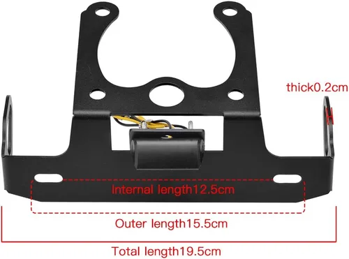 Miniatura 4 de Tail Tidy, eliminador de guardabarros apto para Yamaha FZ1 FZ8 FZ-1 FAZER1000, con luz LED de matrícula, compatible con señal de giro original