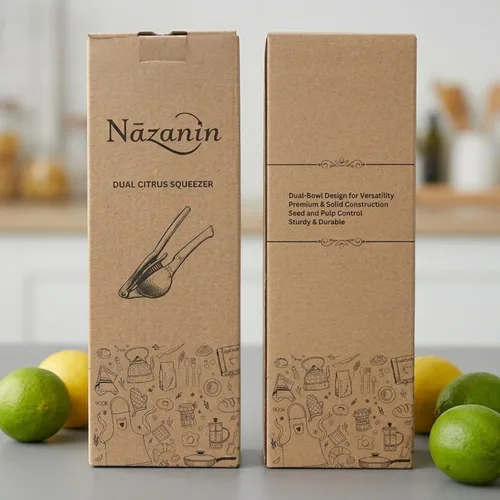 Miniatura 8 de NAZANIN Exprimidor de limón de doble tazón, exprimidor de cítricos de aluminio resistente y prensa de lima, exprimidor manual profesional