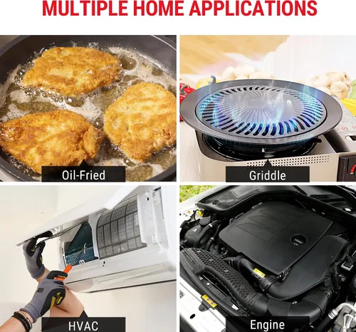 Miniatura 7 de ThermoPro TP410 - Pistola de termómetro infrarrojo sin contacto láser para cocinar, pistola de temperatura con rango de -58 ℉ ~ 1022 ℉