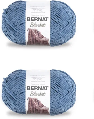 Miniatura 22 de Bernat - Estambre para mantas súper esponjoso acrílico, 2 paquetes de 300g/10.5 onzas, #6, chenilla gruesa de peso pesado para tejer y crochet
