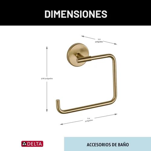 Miniatura 9 de Delta Faucet 75935-SS Trinsic – Gancho para bata, acero inoxidable
