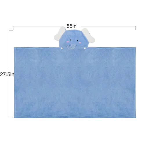 Miniatura 2 de ROMASA Toalla de Baño para Bebé con Capucha Ultra Suave y Absorbente Albornoz para Niños Pequeños Manta para Recién Nacidos Regalos de Baby Shower