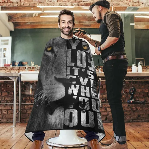Miniatura 2 de visesunny Delantal profesional del cabo del peluquero del pelo del poliéster del pelo del salón del cabo delantal antiestático de la barba