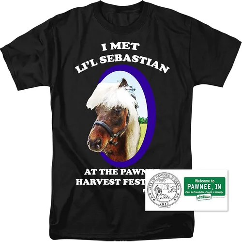 Miniatura 2 de Popfunk Classic Parks and Rec Lil Sebastian T Shirt & Stickers