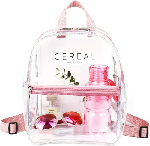 Miniatura 23 de Keepcross Mochila transparente de 12 x 6 x 12 pulgadas para eventos de estadio, bolsa transparente para estadios, eventos deportivos, festivales