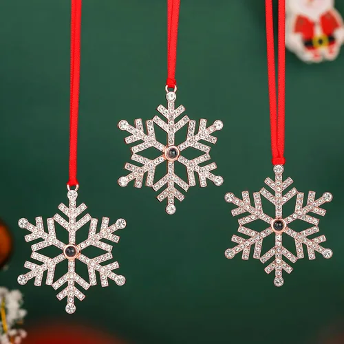 Miniatura 11 de 3 adornos colgantes para árbol de Navidad, decoración de árbol de Navidad de metal, para fiestas en interiores, hogar, familia, fiesta de mascotas