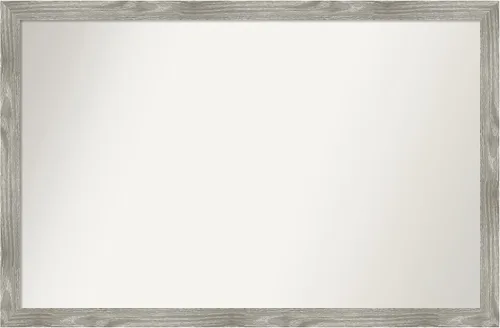 Miniatura 370 de Amanti Art Espejo personalizado, espejo de baño gris plomo a rayas, espejo de pared o espejo de tocador de baño sobre el fregadero