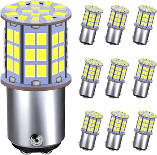 Miniatura 16 de GRV Ba15d 1142 1076 Bombilla LED 4W 56-2835SMD Super Brillante AC/DC 12V-24V 40W de Reemplazo Halógeno para Luces Interiores de RV, Remolque