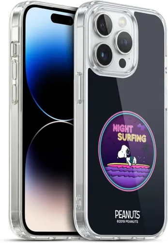 Miniatura 118 de Head Case Designs Peanuts Tropical Surf Snoopy Aloha Disco Gel Funda con licencia oficial [protección de grado militar] compatible con Apple iPhone